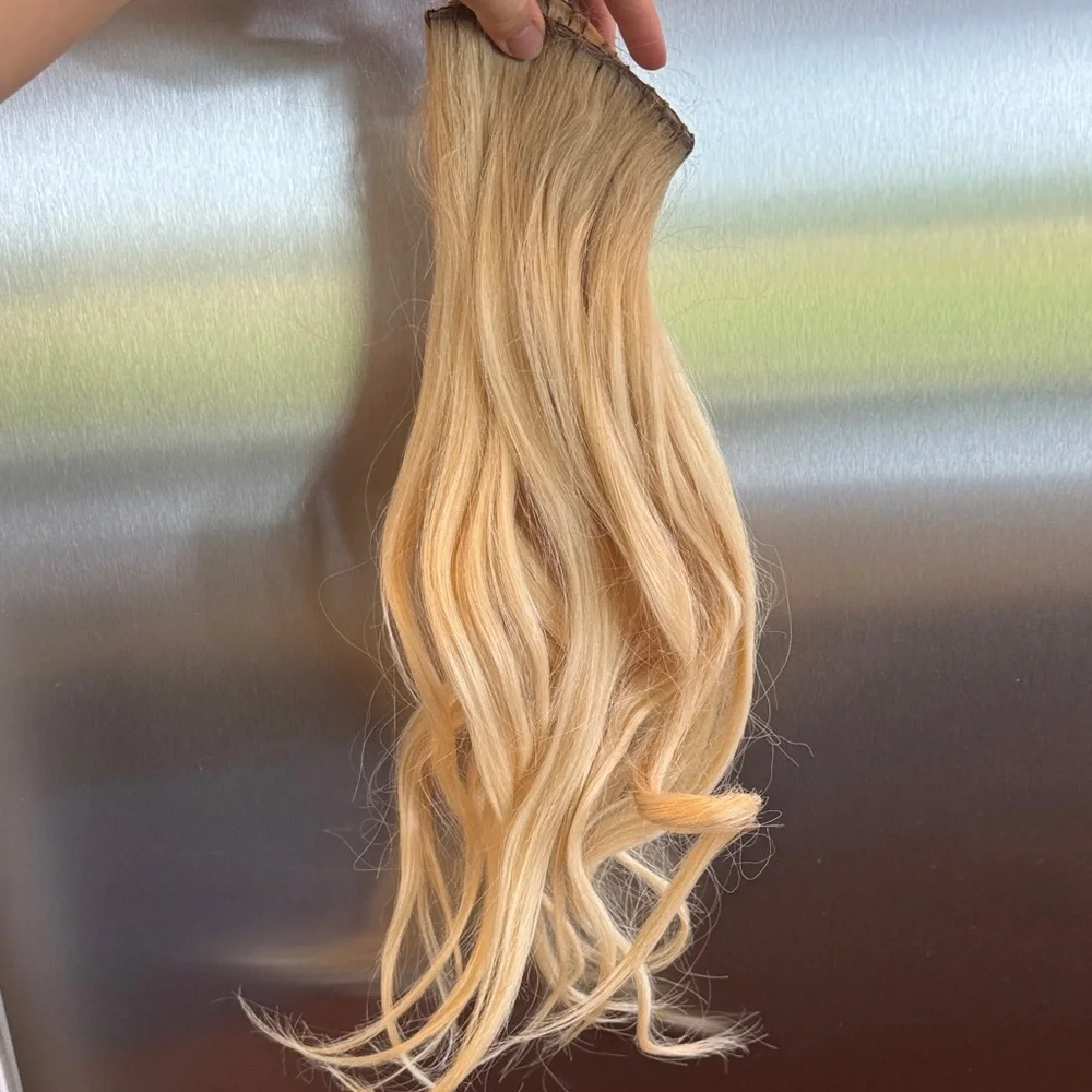 Blonde sew in hair extensions